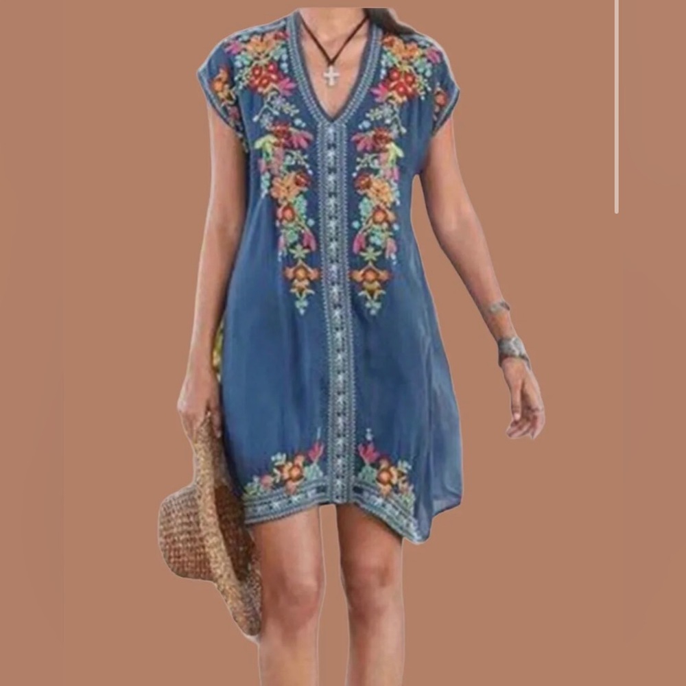 Miss Look Embroidered Dress